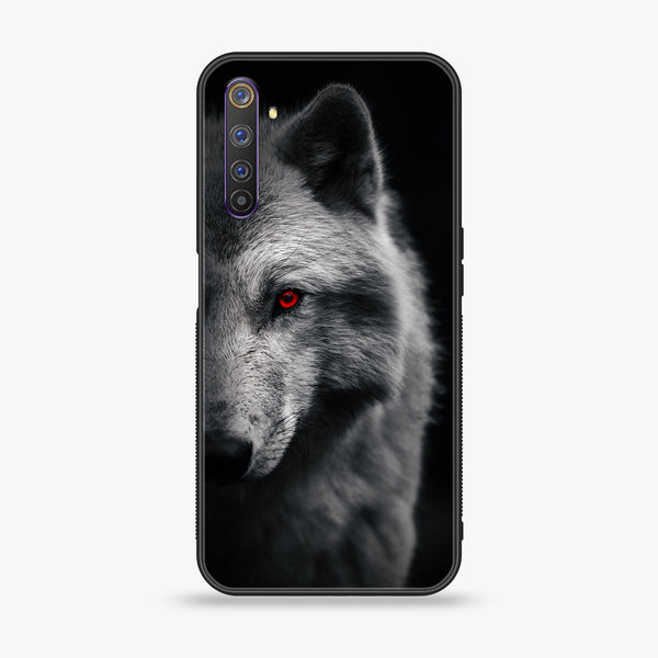 Realme 6 Pro - Wolf Design 10- Premium Printed Glass soft Bumper shock Proof Case CS-21366