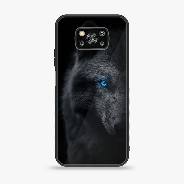 Xiaomi Poco X3 - Wolf Design 9- Premium Printed Glass soft Bumper shock Proof Case CS-12460