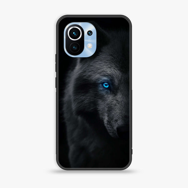 Xiaomi 11 Lite 5G NE - Wolf Design 9 - Premium Printed Glass soft Bumper shock Proof Case CS-15260