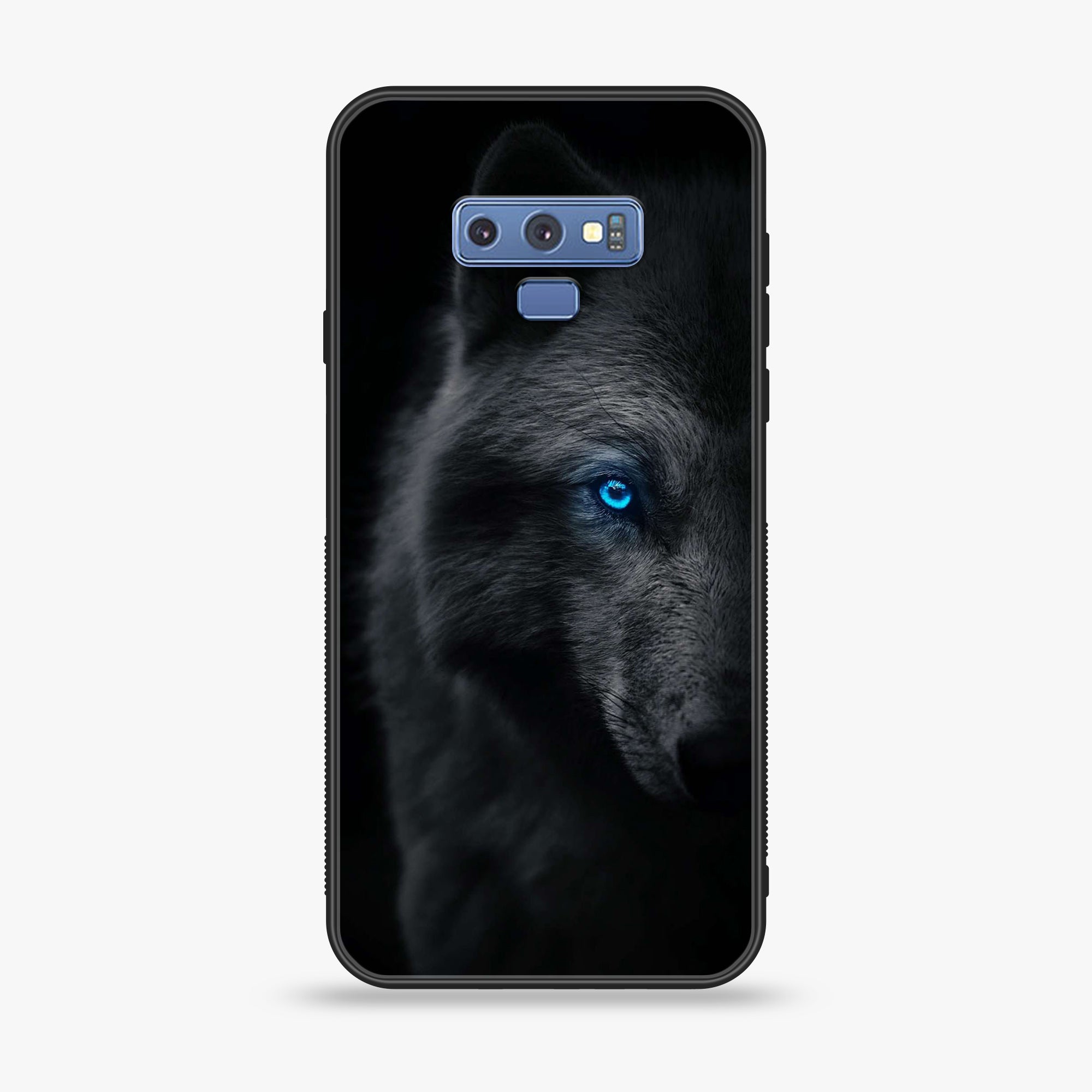 Samsung Galaxy Note 9 - Wolf Series - Premium Printed Glass soft Bumper shock Proof Case