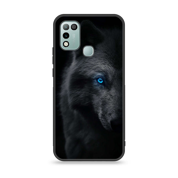 Infinix Hot 11 Play - Wolf Design 9 - Premium Printed Glass soft Bumper shock Proof Case CS-18522