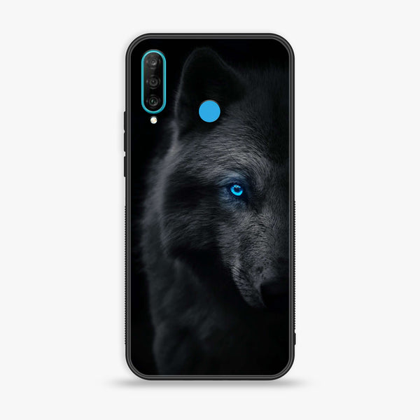 Huawei P30 lite - Wolf Design 9 - Premium Printed Glass soft Bumper shock Proof Case CS-17345