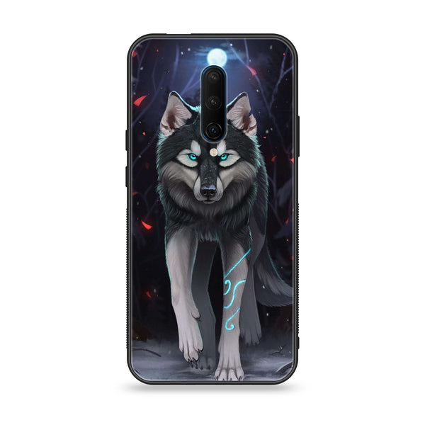 OnePlus 7 Pro - Wolf Series  Design 8 - Premium Printed Glass soft Bumper shock Proof Case  CS-20322