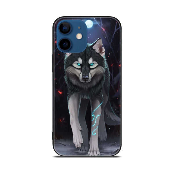 iPhone 11 Wolf Design 8 Premium Printed Glass soft Bumper shock Proof Case CS-14159