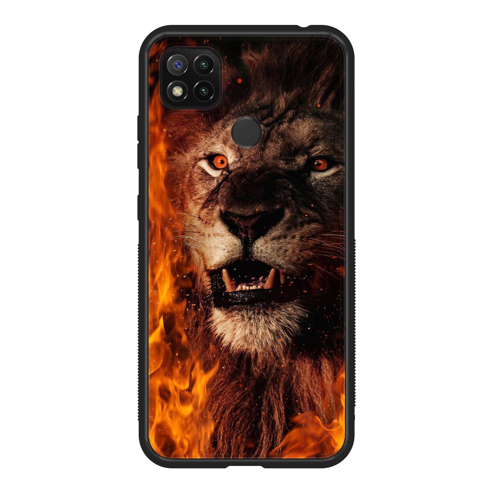 Xiaomi Redmi 9C -Tiger Art Series - Premium Printed Glass soft Bumper shock Proof Case