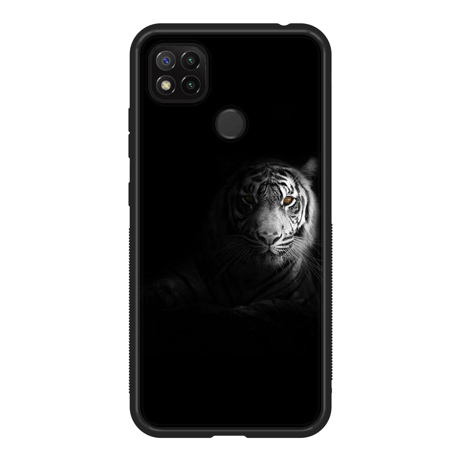 Xiaomi Redmi 9C -Tiger Art Series - Premium Printed Glass soft Bumper shock Proof Case