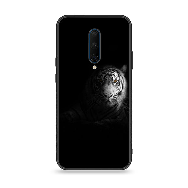 OnePlus 7 Pro - Tiger Art Design 10 - Premium Printed Glass soft Bumper shock Proof Case CS-20514