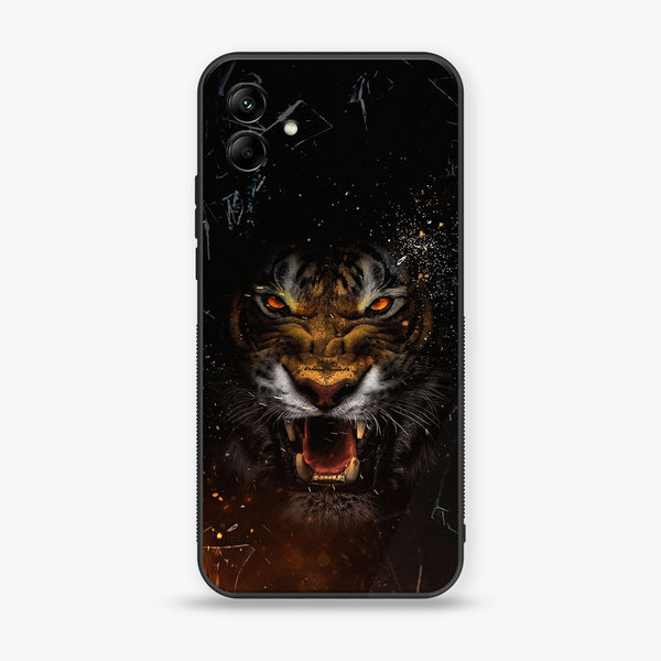 Samsung Galaxy A04 - Tiger Art Design 9 - Premium Printed Glass soft Bumper shock Proof Case CS-9450