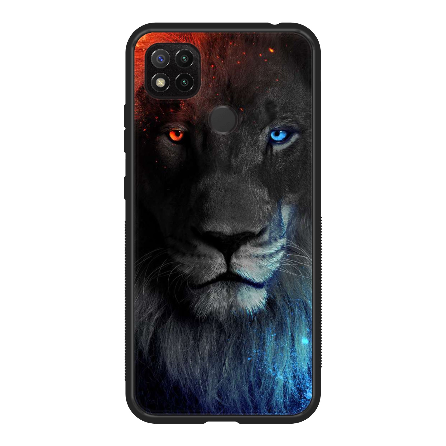 Xiaomi Redmi 9C -Tiger Art Series - Premium Printed Glass soft Bumper shock Proof Case