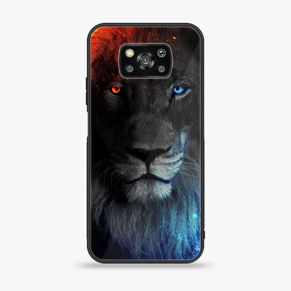 Xiaomi Poco X3 Pro - Tiger  Series - Premium Printed Glass soft Bumper shock Proof Case