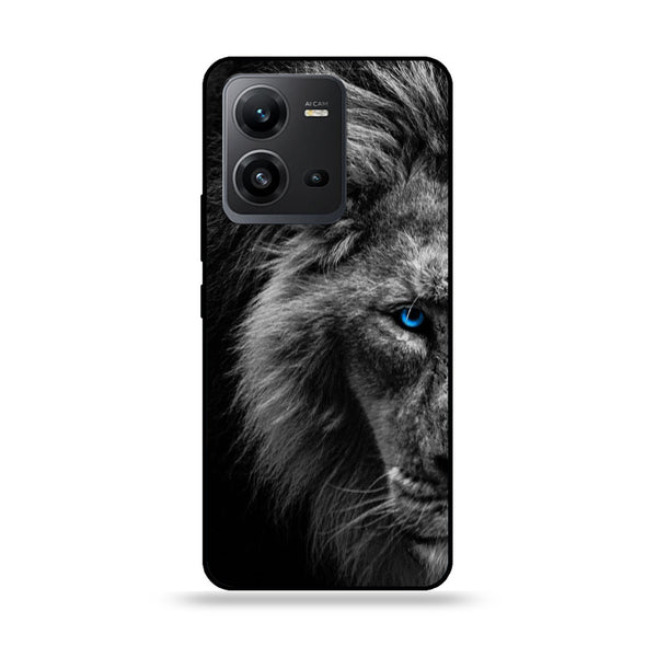 Vivo V25 5G/v25e  - Tiger Art Design 8 - Premium Printed Glass soft Bumper shock Proof Case CS-37139
