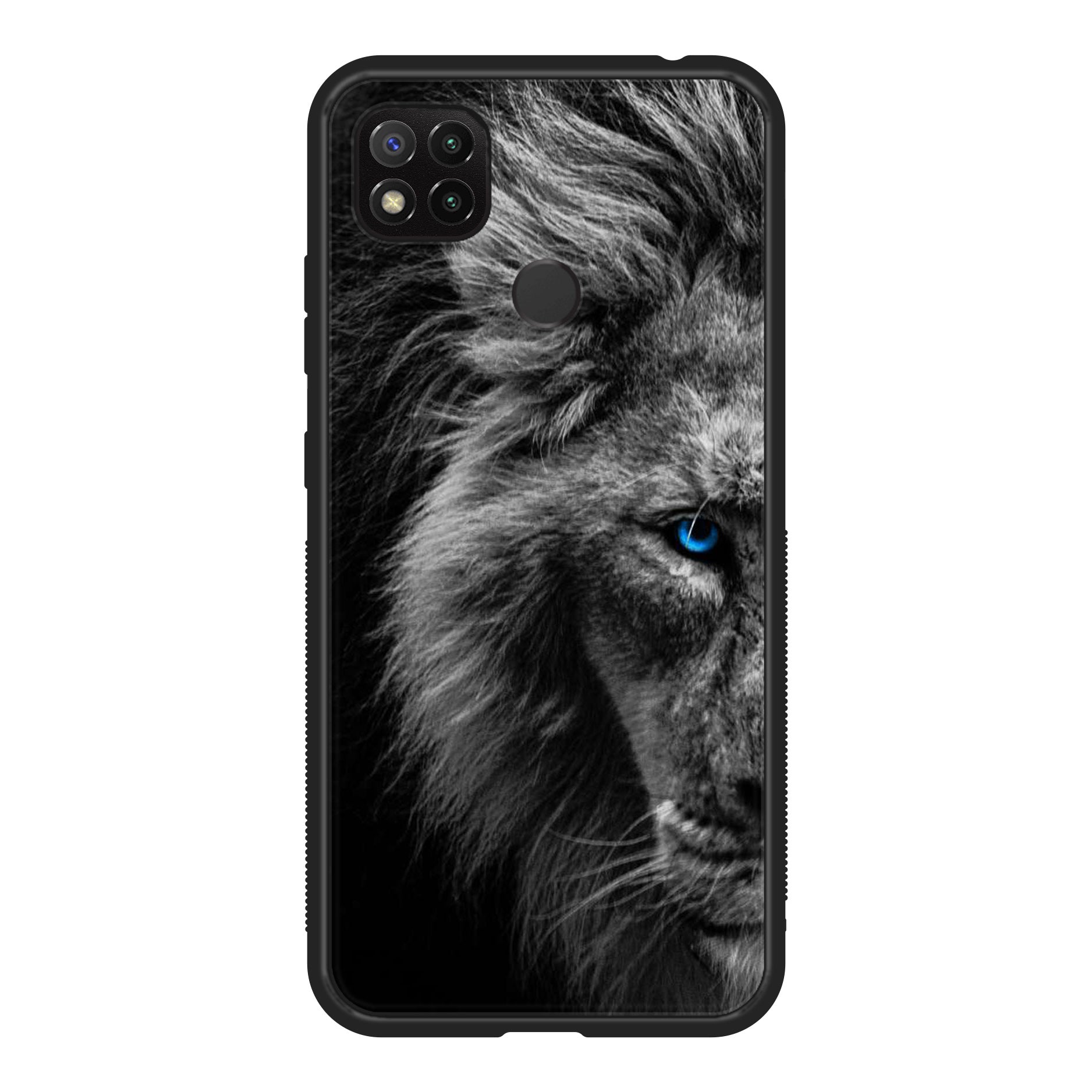 Xiaomi Redmi 9C -Tiger Art Series - Premium Printed Glass soft Bumper shock Proof Case