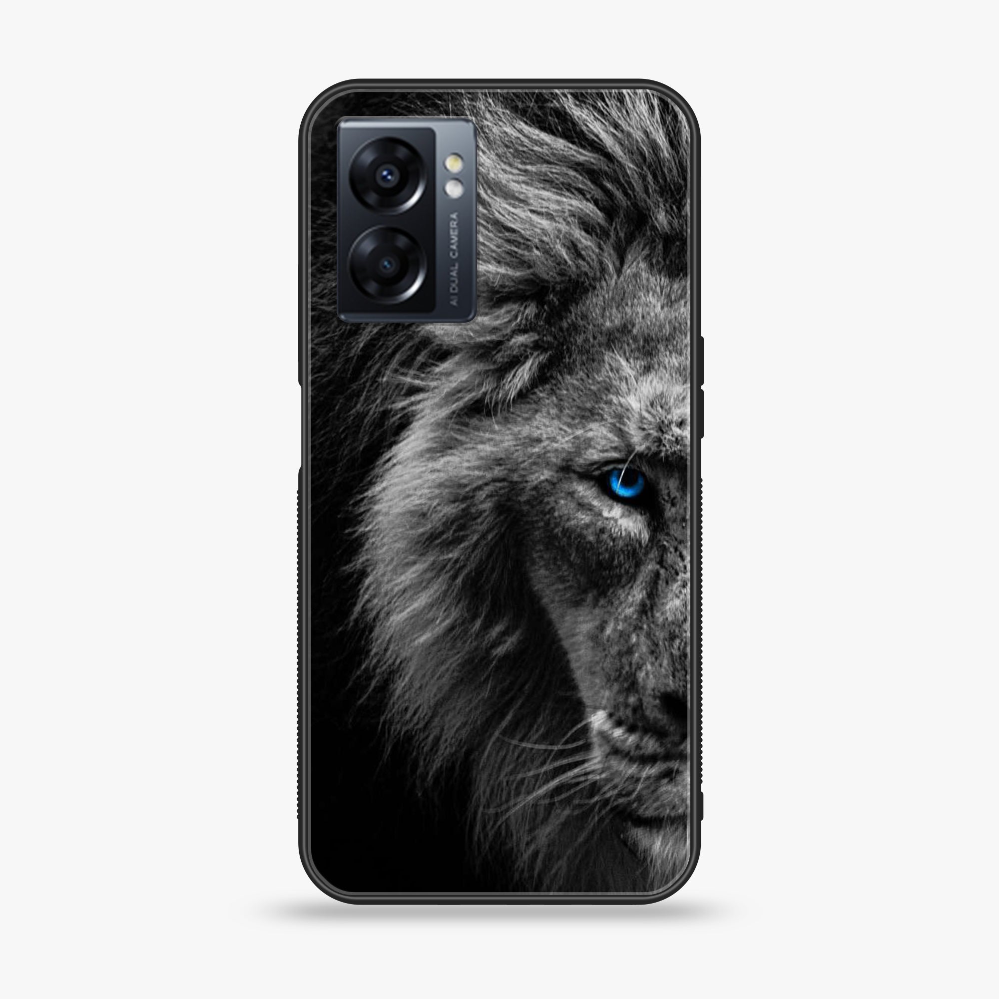 Oppo A57 2022 - Tiger Art Series - Premium Printed Glass soft Bumper shock Proof Case