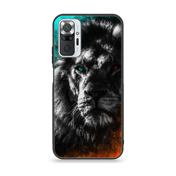 Xiaomi Redmi Note 10 Pro 4G / Note 10 Pro Max-Tiger Art Design 6 - Premium Printed Glass soft Bumper shock Proof Case  Case CS-27599