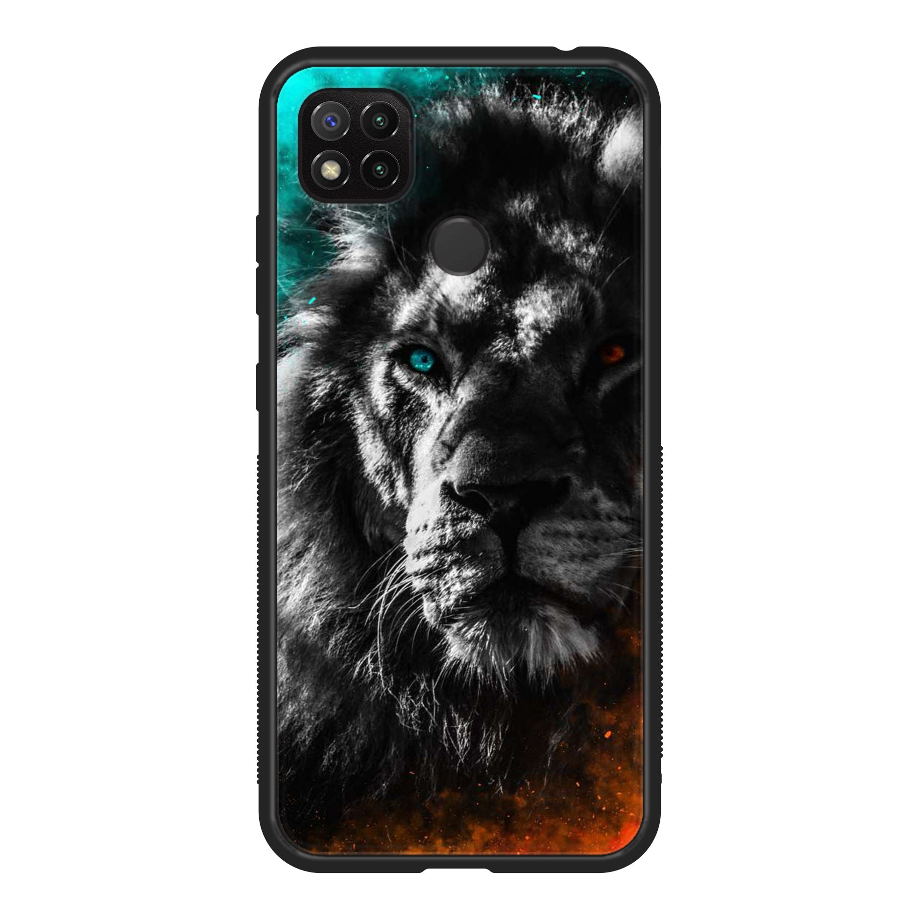 Xiaomi Redmi 9C -Tiger Art Series - Premium Printed Glass soft Bumper shock Proof Case