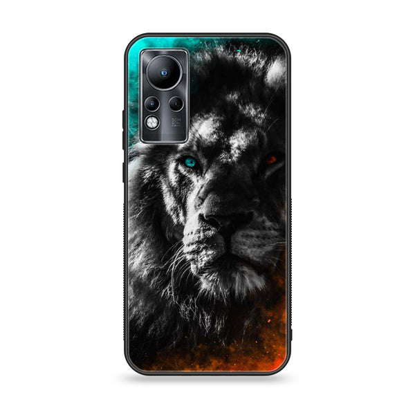 Infinix Note 11 - Tiger Art Design 3 - Premium Printed Glass soft Bumper shock Proof Case CS-18211