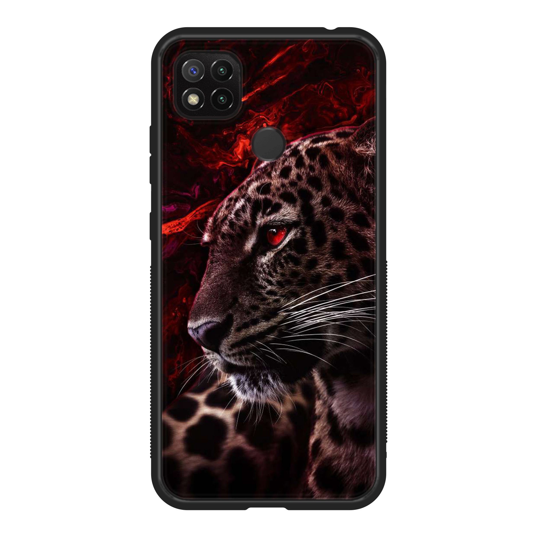 Xiaomi Redmi 9C -Tiger Art Series - Premium Printed Glass soft Bumper shock Proof Case