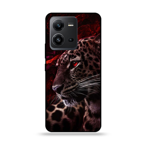 Vivo V25 5G / V25e - Tiger Art Design 5  - Premium Printed Glass soft Bumper shock Proof Case  CS-25484