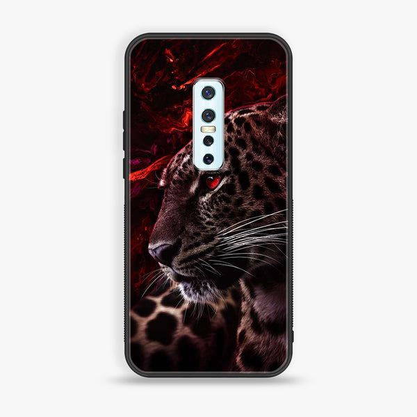 VIVO V17 PRO  - Tiger Art Series - Premium Printed Glass soft Bumper shock Proof Case