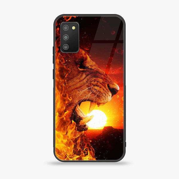 Samsung Galaxy M02s - Tiger Art Series - Premium Printed Glass soft Bumper shock Proof Case