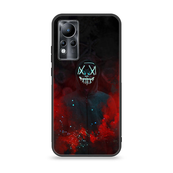 Infinix Note 11 -  Anonymous 2.0 Design 3 - Premium Printed Glass soft Bumper shock Proof Case CS-17960