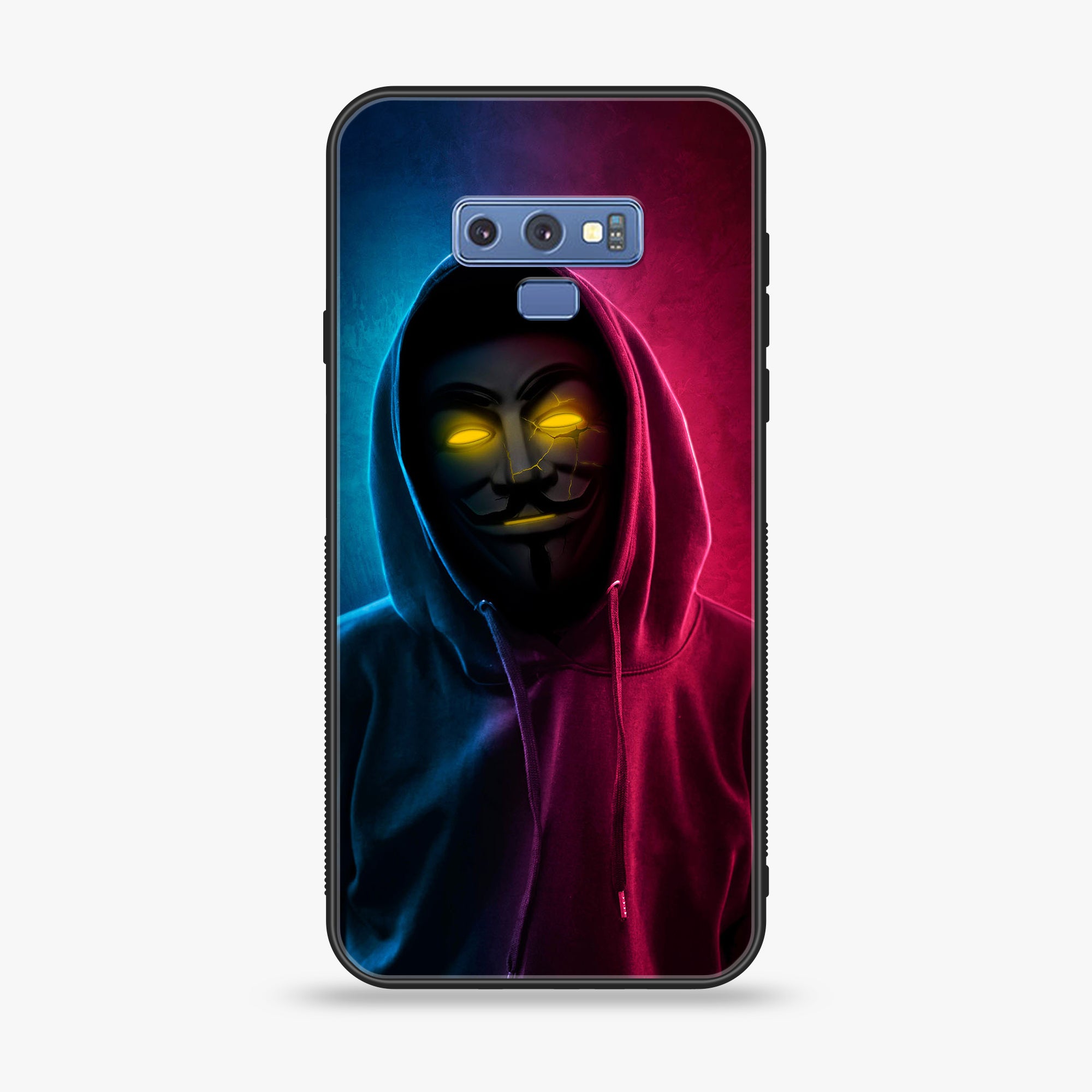 Samsung Galaxy Note 9 - Anonymous 2.0 - Premium Printed Glass soft Bumper shock Proof Case