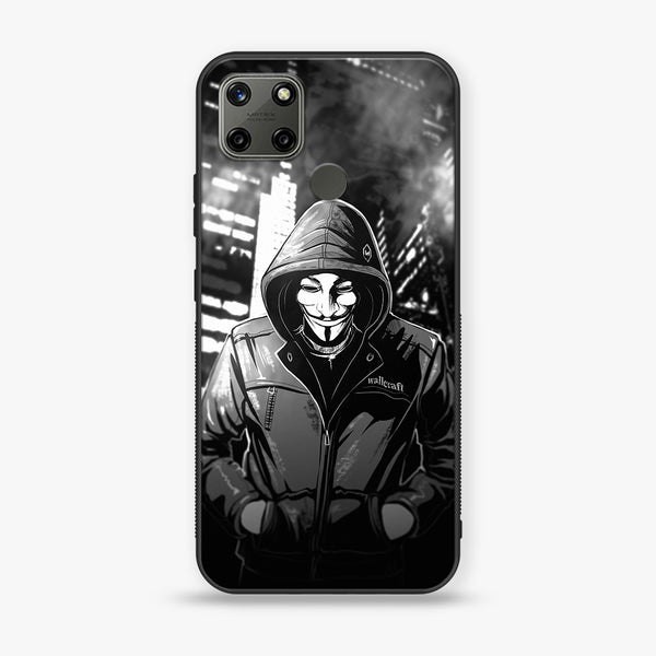 Realme C25Y  Anonymous 2.0  Series Premium Printed Glass soft Bumper shock Proof Case