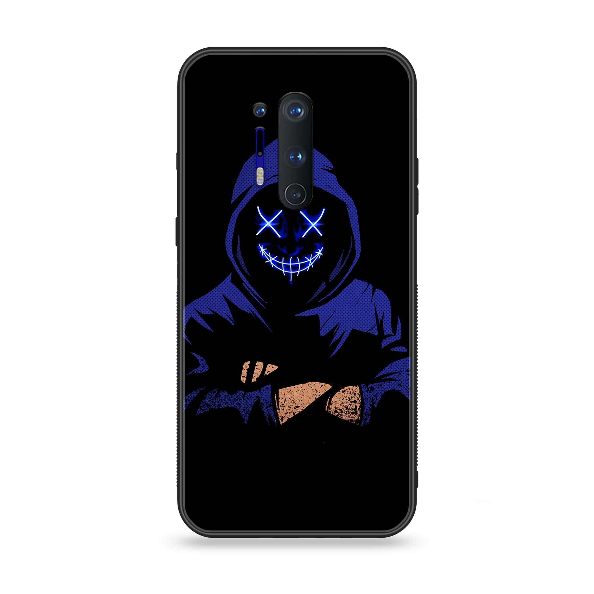 OnePlus 8 Pro - Anonymous 2.0 Series - Premium Printed Glass soft Bumper shock Proof Case