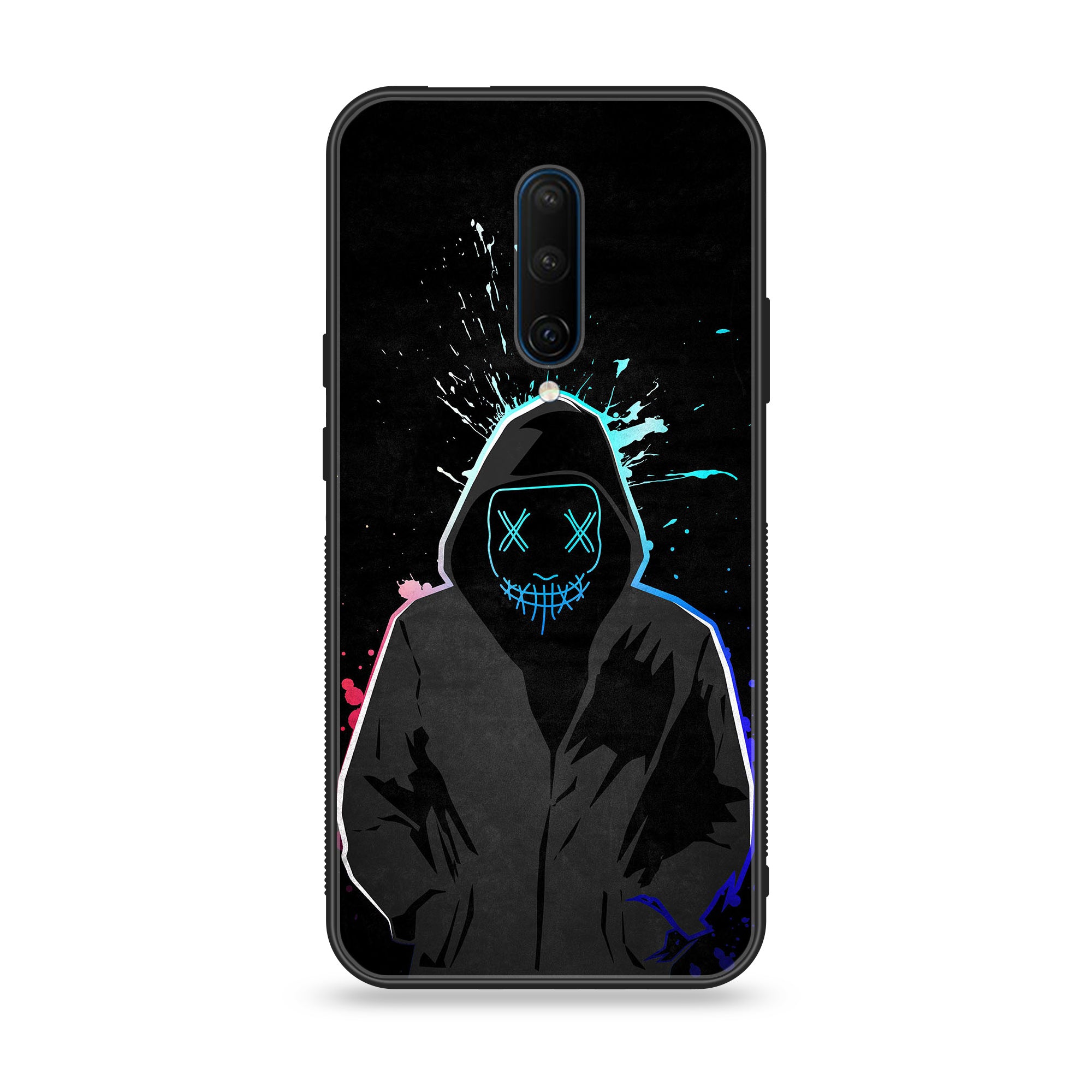 OnePlus 7 Pro - Anonymous 2.0 Series - Premium Printed Glass soft Bumper shock Proof Case