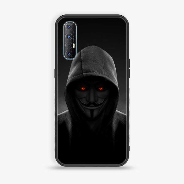 Oppo Reno 3 Pro- Anonymous 2.0 Design 4 - Premium Printed Glass soft Bumper shock Proof Case CS-20966