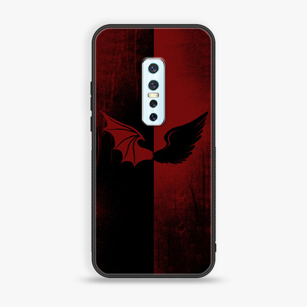 VIVO V17 PRO  - Angel Wings 2.0 Design 6- Premium Printed Glass soft Bumper shock Proof Case CS-12536