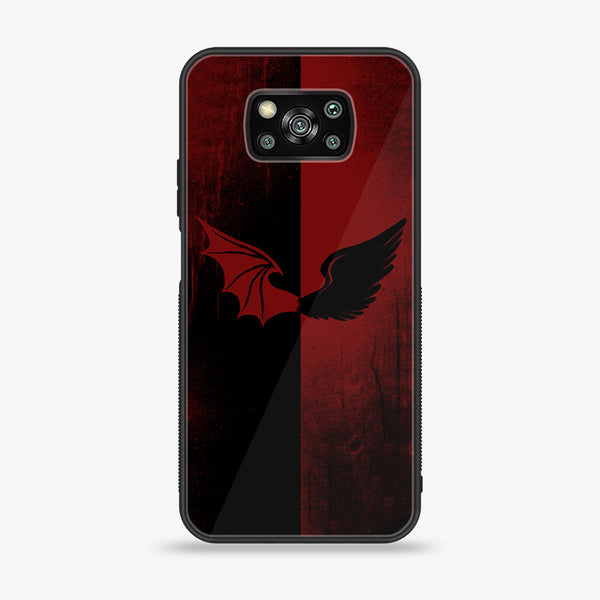 Xiaomi Poco X3 Pro  - Angel Wings 2.0  Design 6 - Premium Printed Glass soft Bumper shock Proof Case CS-19620