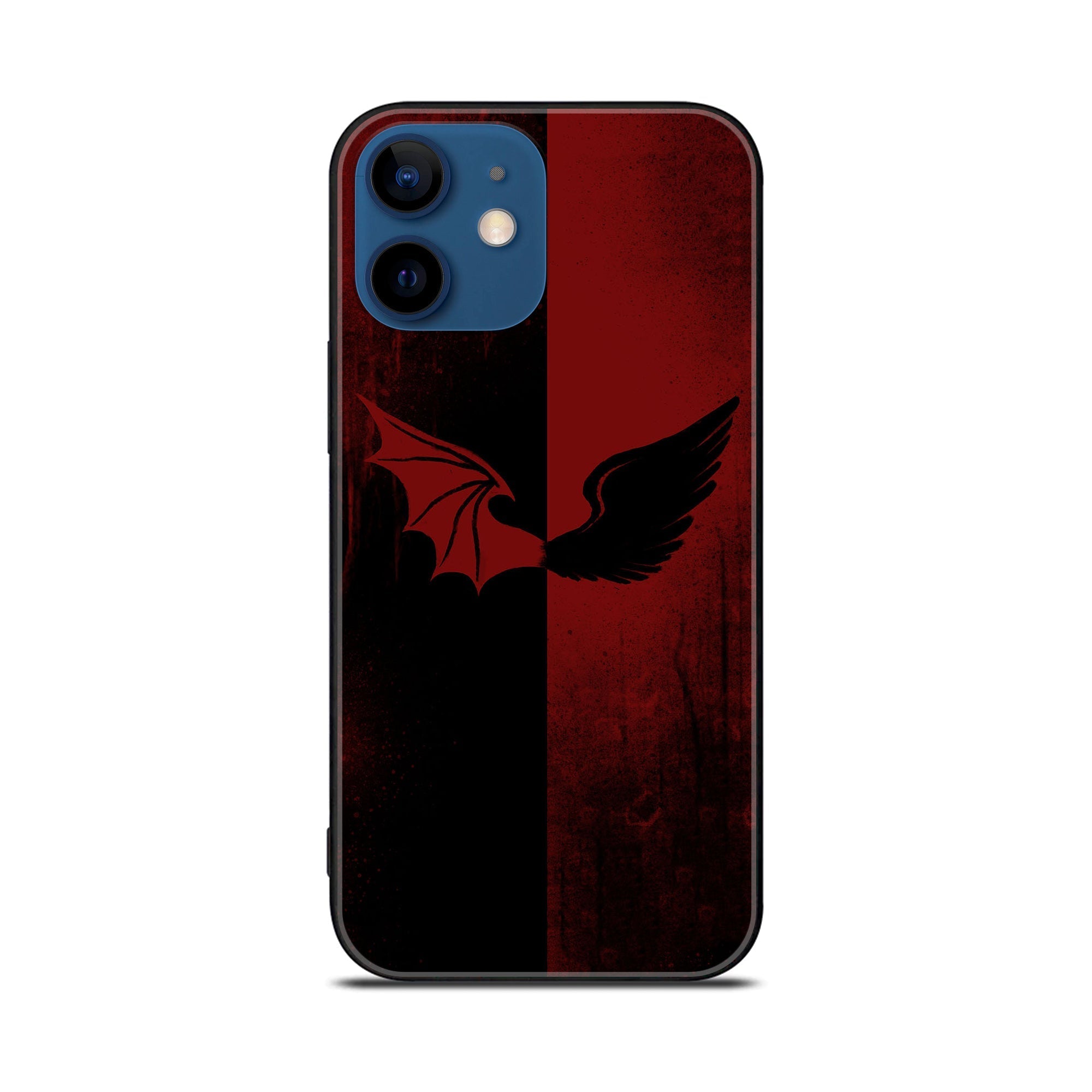 iPhone 11 Angel Wing 2.0  Series  Premium Printed Glass soft Bumper shock Proof Case