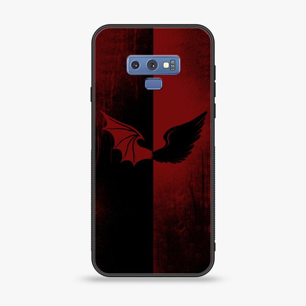 Samsung Galaxy Note 9 - Angel Wings 2.0 Design 6 - Premium Printed Glass soft Bumper shock Proof Case CS-17818