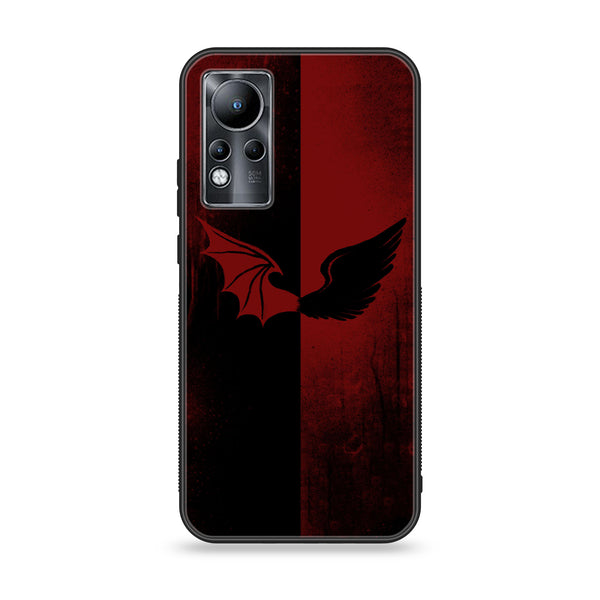 Infinix Note 11 - Angel Wings 2.0  Design 6 - Premium Printed Glass soft Bumper shock Proof Case CS-18375