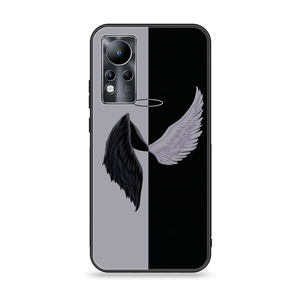 Infinix Note 11 - Angel Wings 2.0  Design 5 - Premium Printed Glass soft Bumper shock Proof Case CS-8260