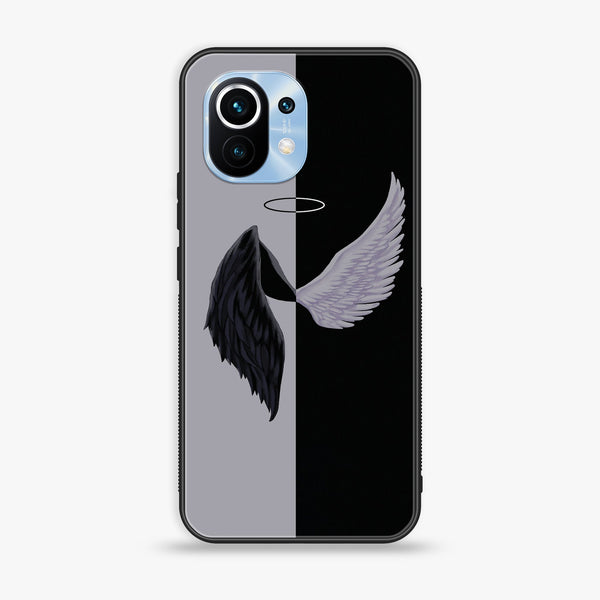 Xiaomi 11 Lite 5G NE - Angel Wings 2.0 Design 5 - Premium Printed Glass soft Bumper shock Proof Case CS-12497
