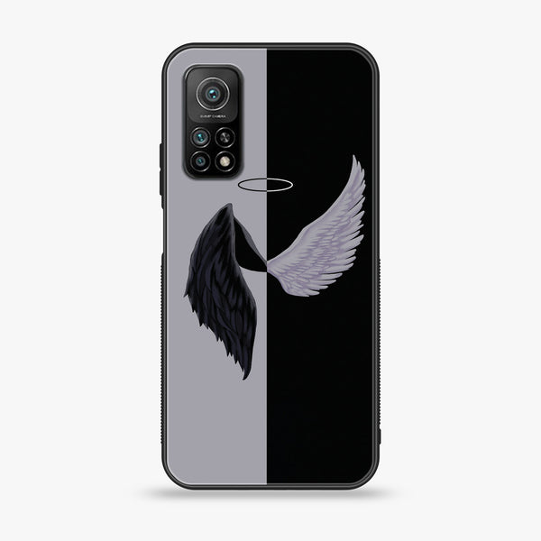 Xiaomi Mi 10T Angel Wings 2.0 Design 5 Premium Printed Glass soft Bumper shock Proof Case CS-22348