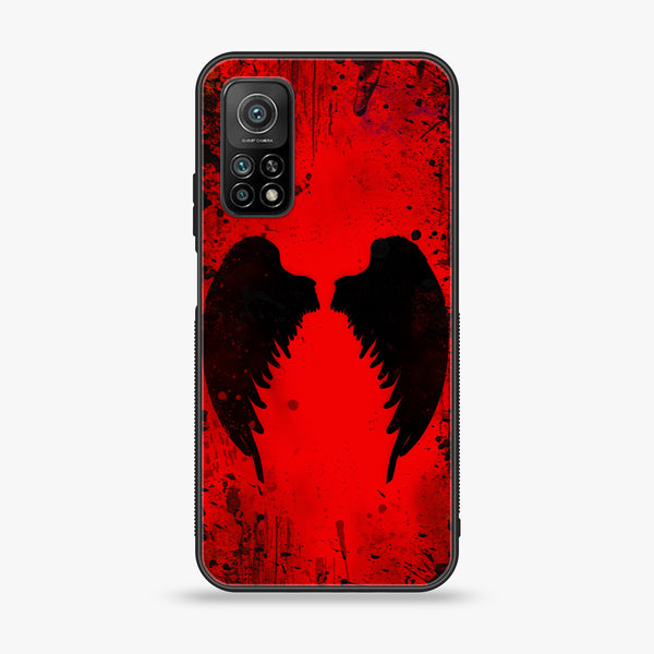 Xiaomi Mi 10T Angel Wings 2.0 Design 3 Premium Printed Glass soft Bumper shock Proof Case CS-14645