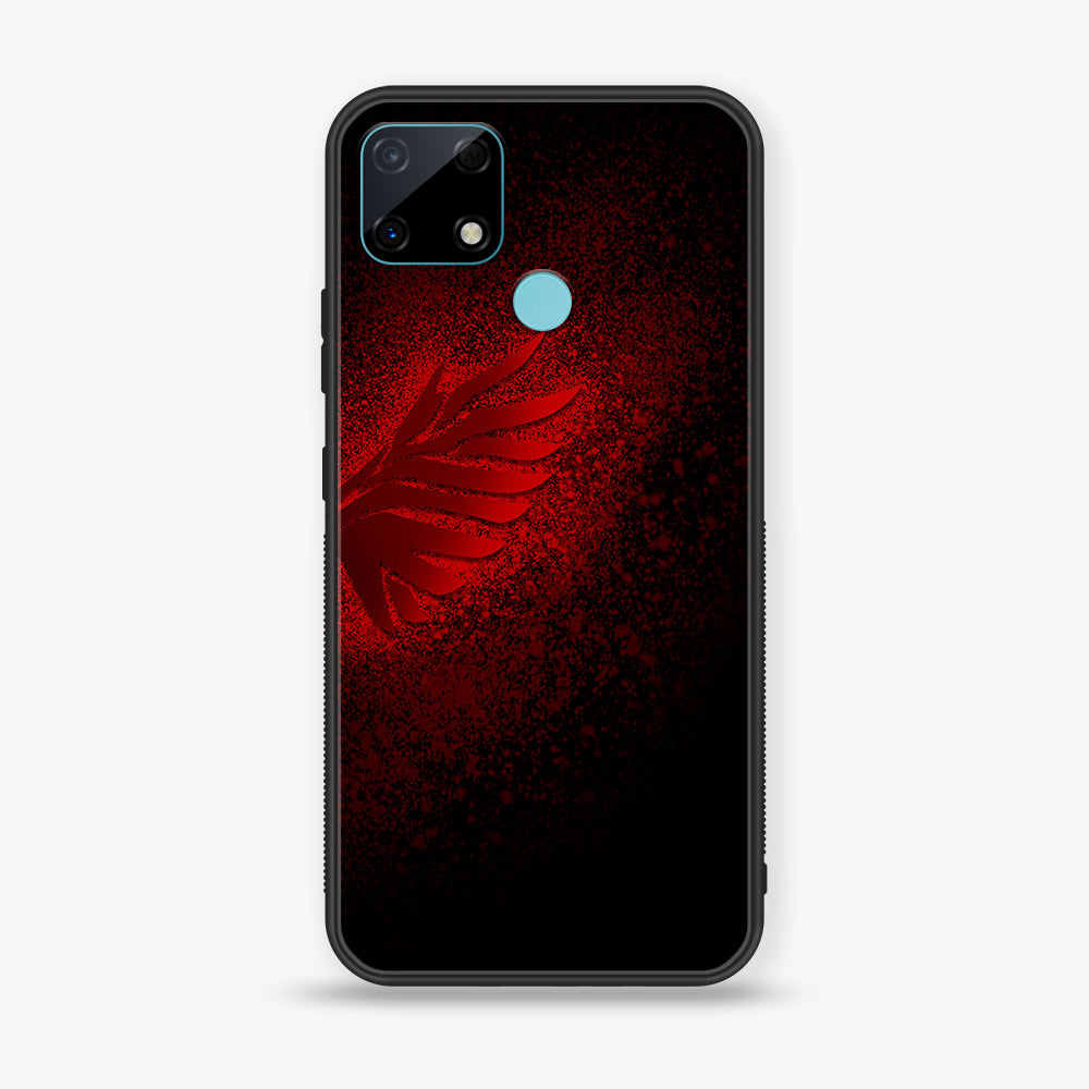 Realme Narzo 30A - Angel Wings 2.0 Series - Premium Printed Glass soft Bumper shock Proof Case