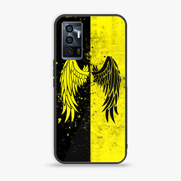 Vivo V23e - Angel Wings 2.0 Design 1 - Premium Printed Glass soft Bumper shock Proof Case CS-7882