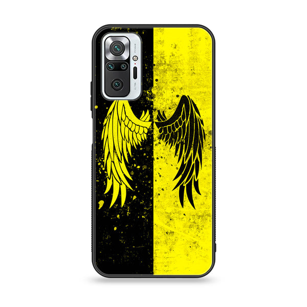 Xiaomi Redmi Note 10 Pro/Note 10 Pro Max  - Angel Wings 2.0 Design 1 - Premium Printed Glass soft Bumper shock Proof Case CS-10127