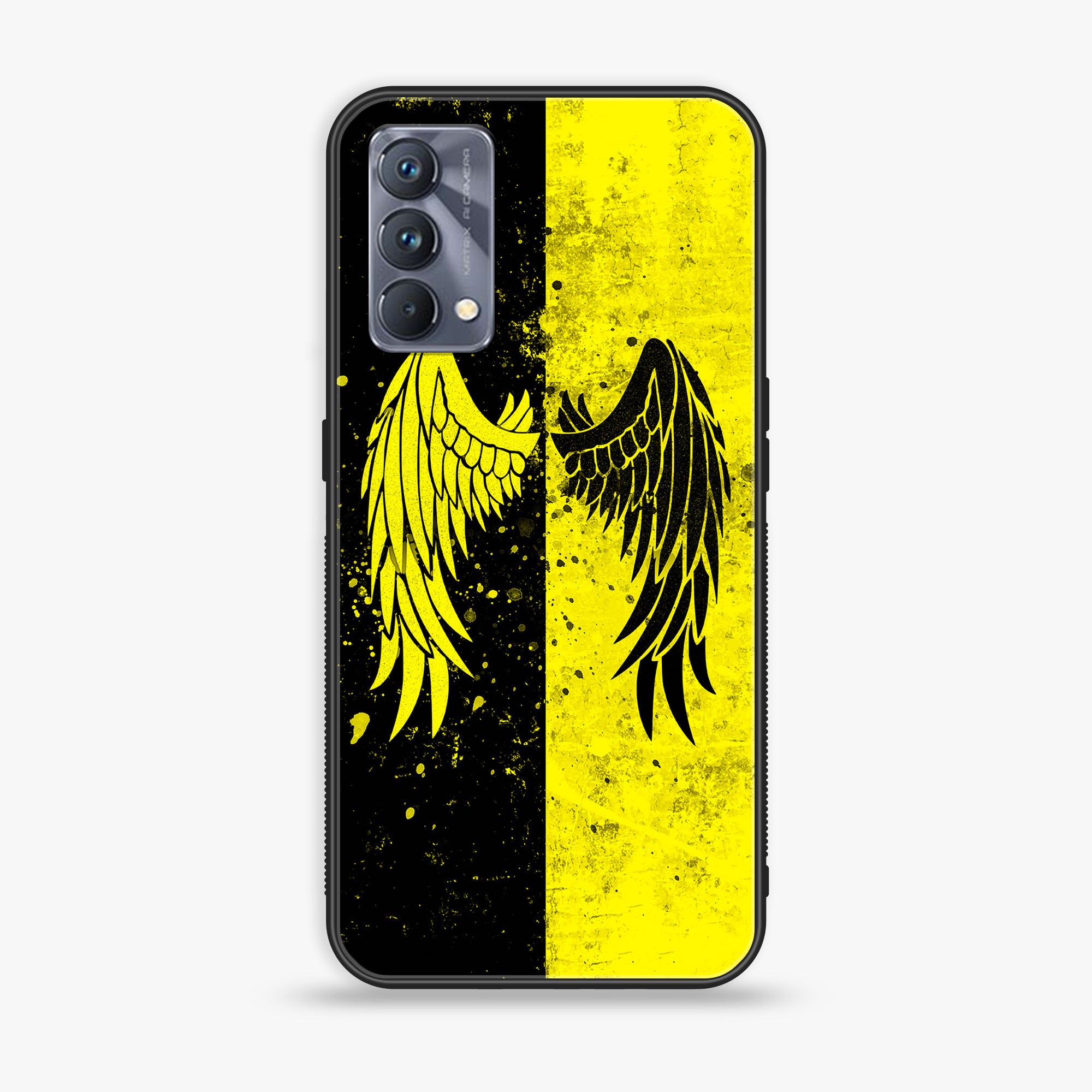 Realme GT Master Edition Angel Wings 2.0 Series  Premium Printed Glass soft Bumper shock Proof Case