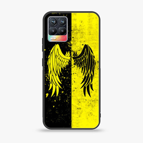 Realme 8 Pro  - ANGEL wings 2.0 Design 1 - Premium Printed Glass soft Bumper shock Proof Case CS-15552