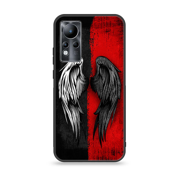 Infinix Note 11 - Angel Wings 2.0  Design 10 - Premium Printed Glass soft Bumper shock Proof Case CS-8267 CS-8272 CS-8294 CS-8300