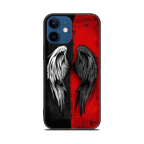 iPhone 11 Angel Wing 2.0  Design 10  Premium Printed Glass soft Bumper shock Proof Case CS-9769 CS-11967 CS-11970 CS-14079