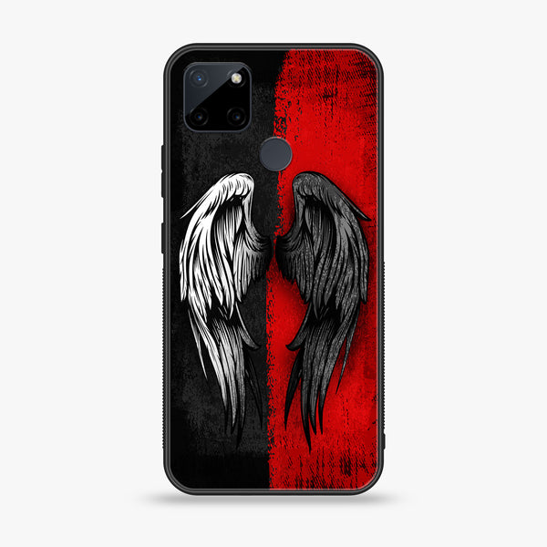 Realme C21Y  -Angel Wings 2.0 Series - Premium Printed Glass soft Bumper shock Proof Case
