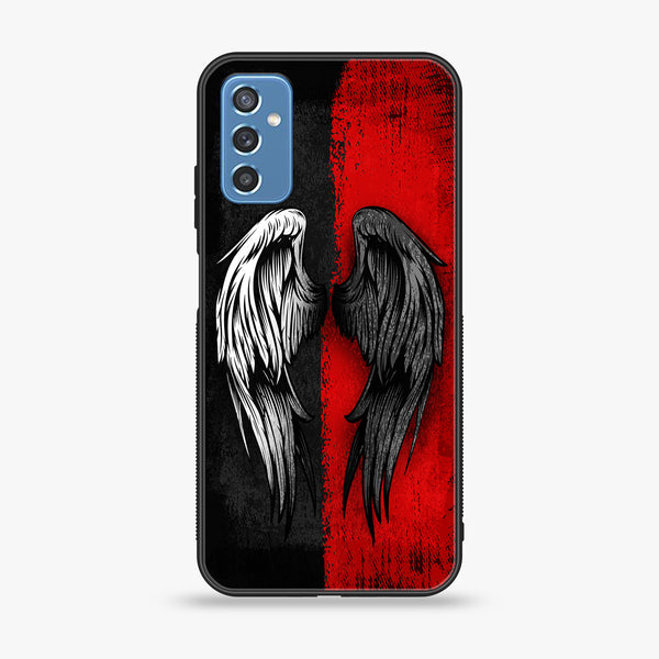 Samsung Galaxy M52 5G - Angel Wings 2.0 Series - Premium Printed Glass soft Bumper shock Proof Case