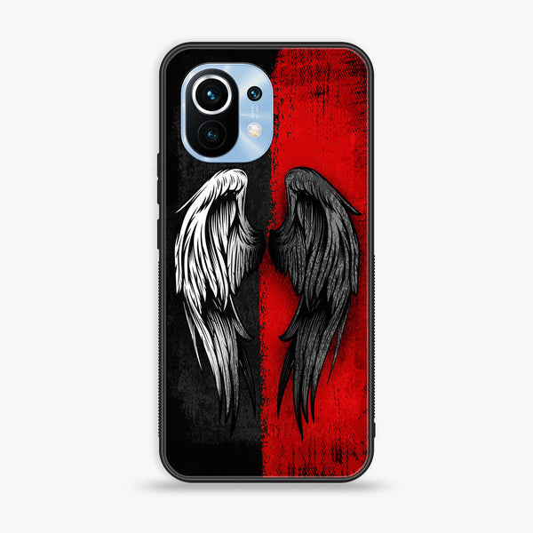 Xiaomi Mi 11 - Angel Wings 2.0 Series - Premium Printed Glass soft Bumper shock Proof Case