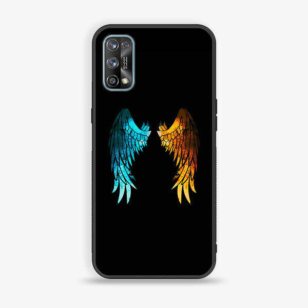 Realme 7 Pro - Angel Wings 2.0 Design 8 - Premium Printed Glass soft Bumper shock Proof Case CS-20849